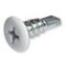 Tornillo autoperforante cabeza remache blanco, longitud 13 mm